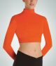 Body Wrappers Child 100% Nylon Long sleeve turtleneck midriff pullover- 106
