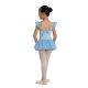 DanzNmotion Child Camisole Dress With Glitter Net Flutter Sleeves- 2462C
