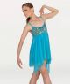Body Wrappers Adult Teal Camisole Dress- 7560