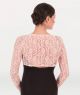 Body Wrappers Adult Long Sleeve Crop Pullover W/Lace Back- 7810
