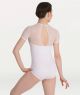 Body Wrappers Adult Dotted Cap Sleeve Leotard- P1044