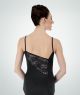 Body Wrappers Adult Asymmetrical Lace Insert Camisole Leotard- P223_1