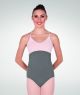 Body Wrappers Adult  Two-Tone V-Front Camisole Leotard- P331_2