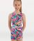 Body Wrappers Child Four Intertwined Keyhole Back Boatneck Bike-A-Tard- 2048