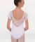 Body Wrappers Child Flutter Sleeve Leotard W/Lace Sleeves- 2064