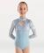 Body Wrappers Child Long Sleeve Mock Neck Leotard- 2418