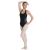 DanzNmotion Adult Halter Leotard With Faux Leather- 2722A 