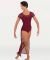 Body Wrappers Adult Power Mesh Cap Sleeve Pullover- 5002