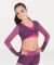 Body Wrappers Adult Dot & Stripes Crop Pullover- 7593