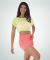 Body Wrappers Adult Radiant Burn-Out Crop Pullover- 8571