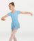 Body Wrappers Child Short Sleeve Chiffon Skirted Leotard- BWP191