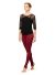 Bloch Adult Bordeaux Mesh Sleeve Tie Back Top- FT5233