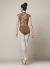 Bloch Adult High Neckline Zipper Front Messina Flock Mesh Back Cap Sleeve Leotard- M5074LM