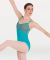 Body Wrappers Adult Diamond Mesh Cross-Back Cami Leotard- P1112