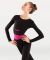Body Wrappers Adult Long Sleeve Open Front Crop Pullover- P1194