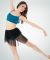 Body Wrappers Adult Asymmetrical Mesh Dance Skirt- P843