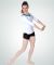 Body Wrappers Adult Lightweight Tees Long Sleeve Mock Wrap Pullover- P960