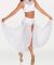 Body Wrappers Adult Twinkle Chiffon Long Open Front Drapey Skirt- TW612