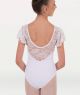 Body Wrappers Child Flutter Sleeve Leotard W/Lace Sleeves- 2064