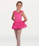 Body Wrappers Child Bling Sparkle Puff Sleeve Leotard- 2086