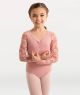 Body Wrappers Child Mesh Flowers Solid Matte Nylon Leotard- 2191