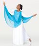 Body Wrappers Adult  Asymmetrical Chiffon Drape- 530