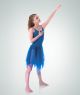 Body Wrappers Child Uneven Hem Double Layer Chiffon Skirt- 0539