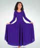 Body Wrappers Adult Praise Dance Loose Fit Long Sleeve Dance Dress- 588