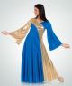 Body Wrappers Child Asymmetrical Bell Sleeve Dress- 0592
