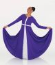 Body Wrappers Adult Long Sleeve Cross Dress With Contrast Front Cross- 645 