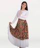 Body Wrappers Adult Printed Flowing Panel Tunic/Skirt- 664