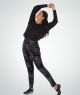 Body Wrappers Adult Sanded Metallic Ultra Baggy Fit Harem Pant- 8541