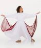 Body Wrappers Child Chiffon Full Sweeping Open Front Skirt- BW1116