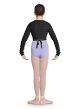 Bloch Child Stefania Knitted Long Sleeve Wrap Top- CZ5549
