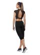 Bloch Adult Open Back Cap Sleeve Crop Top- FT5201
