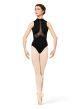 Bloch Adult Kaiya Mesh Spliced Embroidered Tank Leotard- L2305