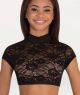 Body Wrappers Adult Sweetheart Mock-Neck Open Back Bra Has Lace Extended Shoulder Front- LC9025