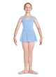Mirella Child Mesh Bodice Cap Sleeve Skirted Leotard- M1081C
