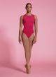 Mirella Adult Seville Spliced Mesh Open Back Leotard- M3100LM