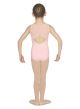 Bloch Child Gathered Front Heart Flock Open Back Tank Leotard- M449C