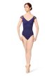 Mirella Adult Vienna Cap Sleeve V-Neck Leotard- M5090LM