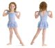 Mirella Child Cap Sleeve Layered Dress Leotard- M544C 