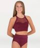 Body Wrappers Adult Hi-Neck Crop Bra- NL9009