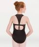 Body Wrappers Child  Pointelle Mesh Racerback Leotard- P1180C
