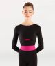 Body Wrappers Child Long Sleeve Open Front Crop Pullover- P1194