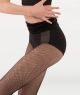 Body Wrappers Fine Mesh Stripe Cummerbund- P1238