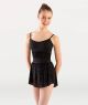 Body Wrappers Child Paisley Floral Burn-Out Flocked Velvet Waist Insert Camisole Leotard- P1253