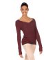 Bloch Adult V-Neck Long Sleeve Top- Z0959