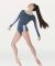 Body Wrappers Adult Long Sleeve Open Back Leotard- P1021
