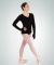 Body Wrappers Adult Cut 'N Sewn Knitwear Long Sleeve Mock Wrap Pullover- P951